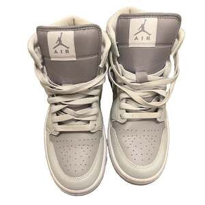 Nike Air Jordan 1 Mid Photon Dust/White/Atmosphere Grey US 7.5 - BQ6472-008